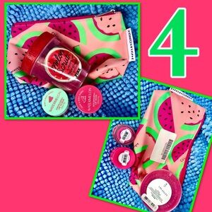 4- Watermelon lot bundle body lip scrub and mask